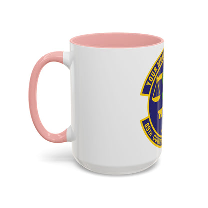 89th Comptroller Squadron (U.S. Air Force) Accent Coffee Mug