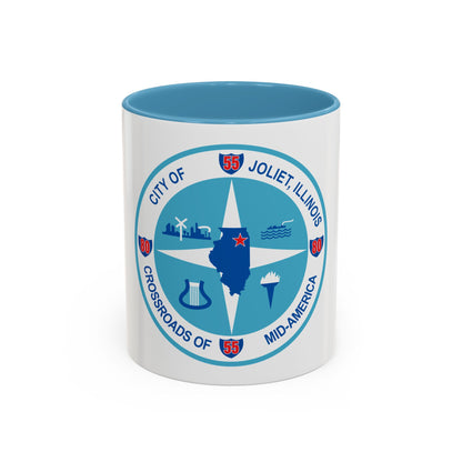 Seal of Joliet Illinois - Accent Coffee Mug