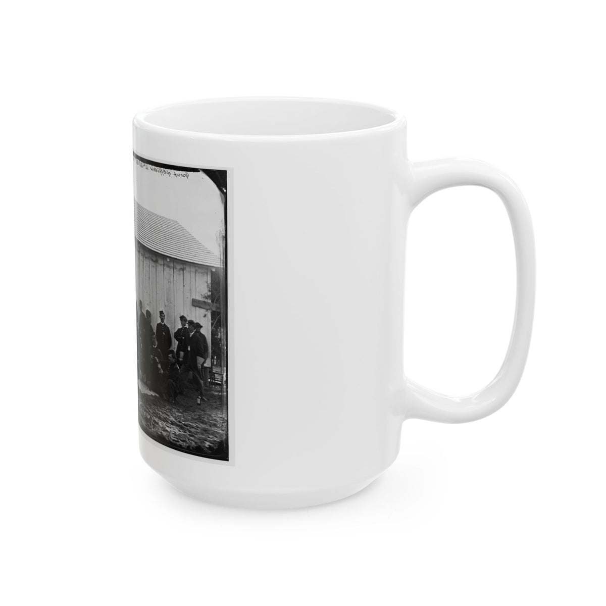 District Of Columbia. White Officers Of 4th U.S. Colored Infantry At Leisure, Fort Slocum (U.S. Civil War) White Coffee Mug