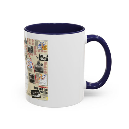 World War II- Asia and the Pacific (1991) (Map) Accent Coffee Mug
