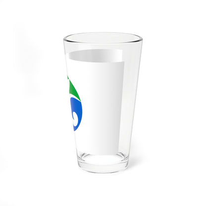 Flag of Kuji Iwate (Japan) Pint Glass 16oz
