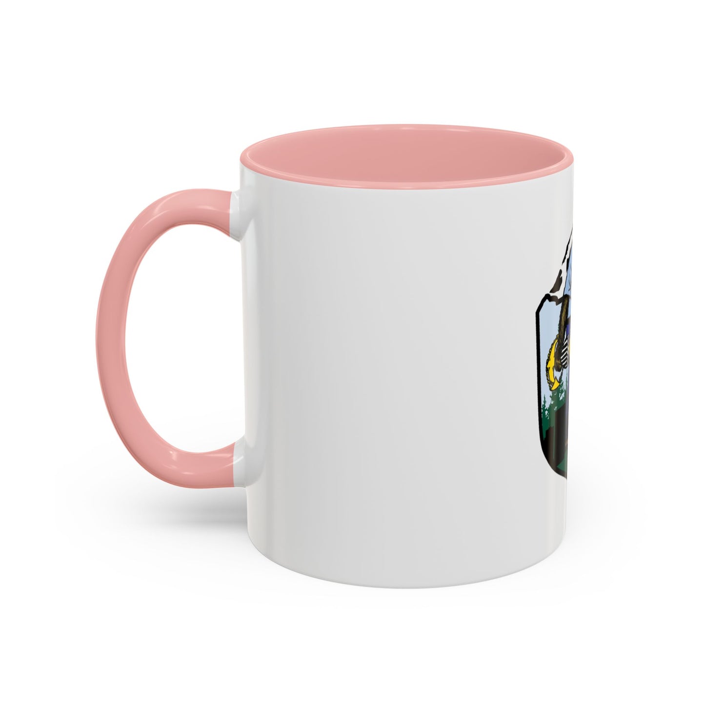 USCG Sailor Squatch (U.S. Coast Guard) Accent Coffee Mug