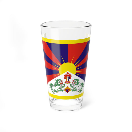Flag of Tibet 3-2 (China) Pint Glass 16oz