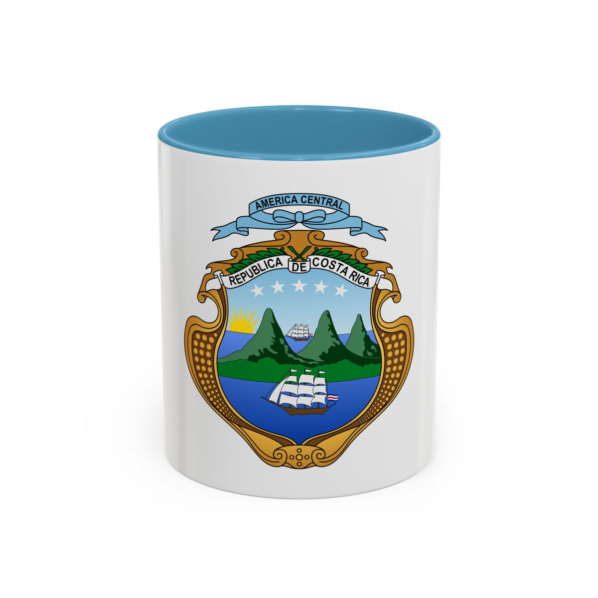 Coat of arms of Costa Rica (1906-1964) - Accent Coffee Mug