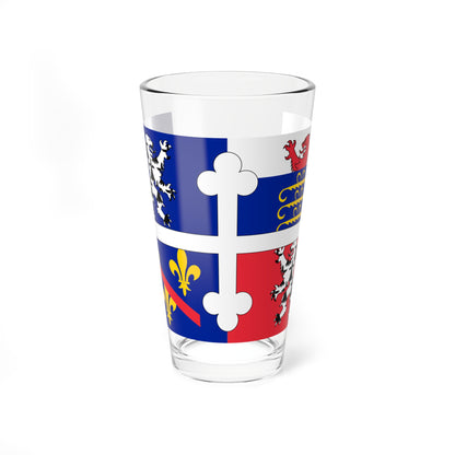 Flag of Ain variant (France) Pint Glass 16oz