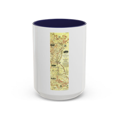 USA - Boston to Washington (1830) (Map) Accent Coffee Mug