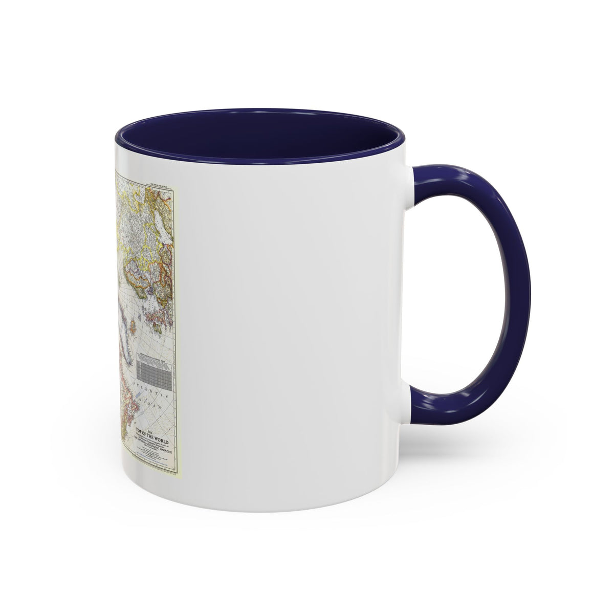Top Of The World (1949) (Map) Accent Coffee Mug