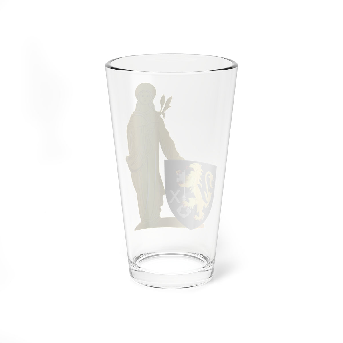 Incourt wapen (Belgium) (Coat of Arms) Pint Glass 16oz