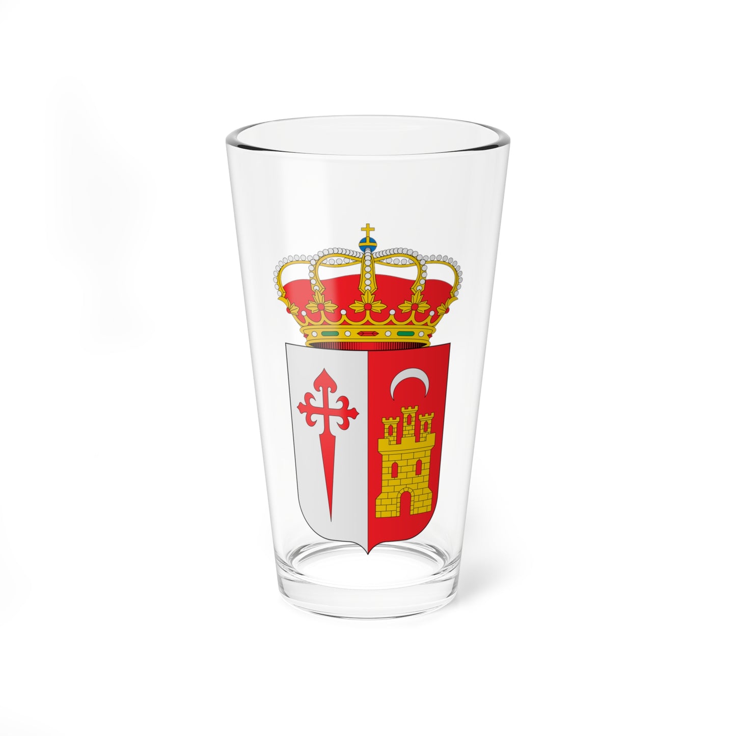 Escudo de Alcubillas Ciudad Real (Spain) (Coat of Arms) Pint Glass 16oz