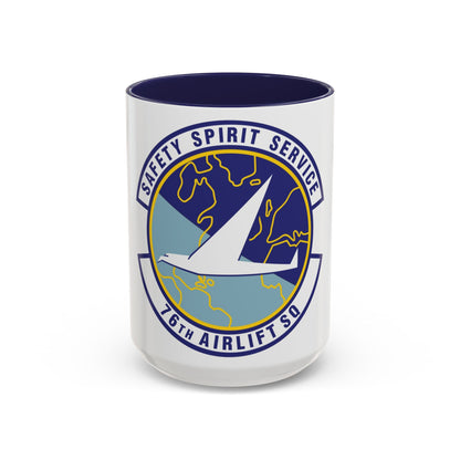 76th Airlift Squadron (U.S. Air Force) Accent Coffee Mug