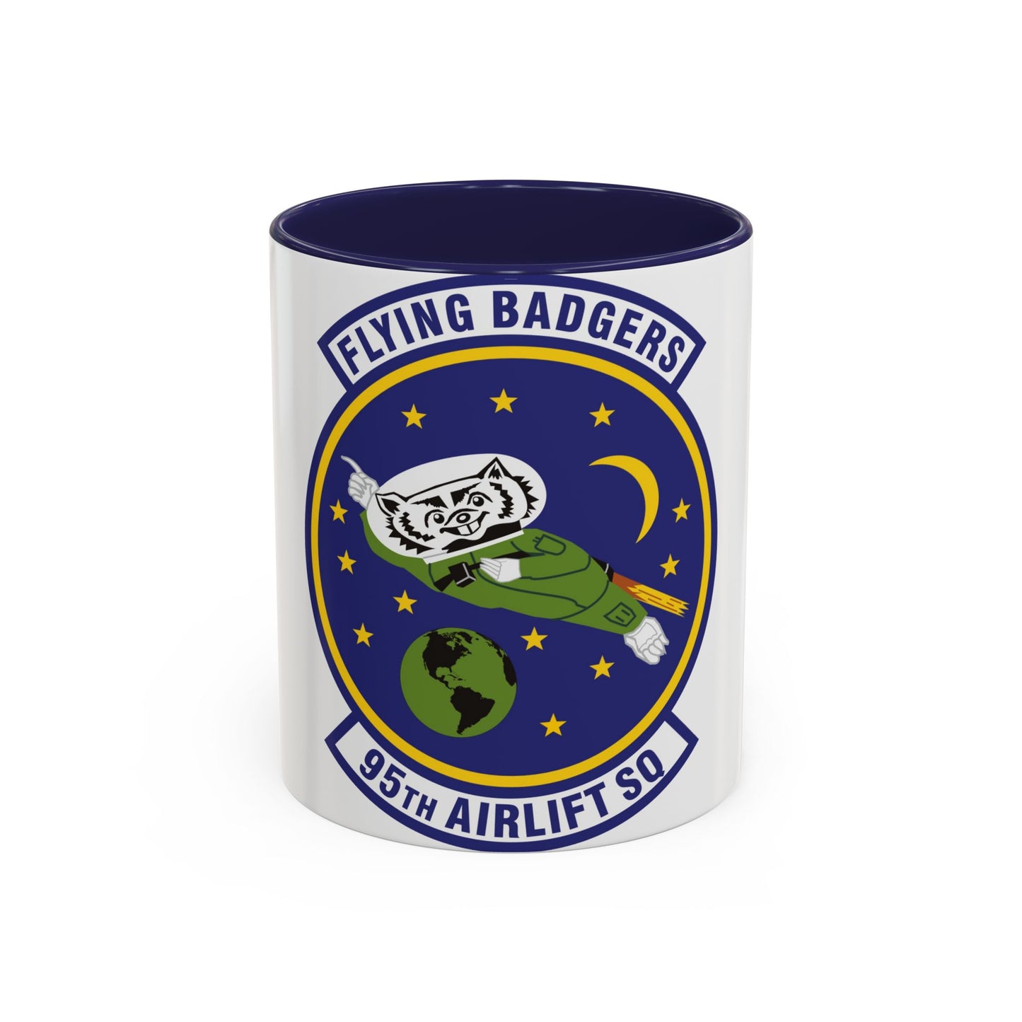 95th Airlift Squadron (U.S. Air Force) Accent Coffee Mug