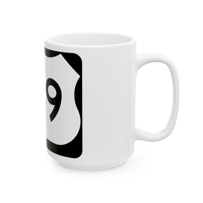 US 219 NY (New York) (Road Sign) White Coffee Mug