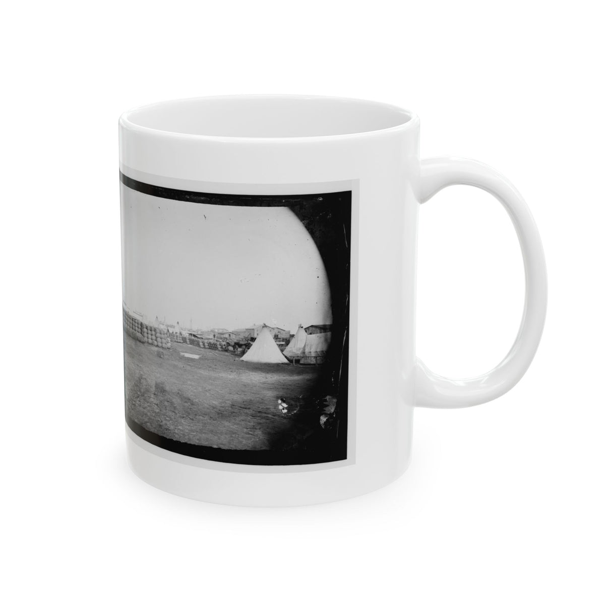 Aquia Creek Landing, Virginia. View From Commissary Department (U.S. Civil War) White Coffee Mug
