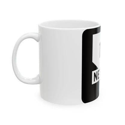 Nevada 1A (Nevada) (Road Sign) White Coffee Mug