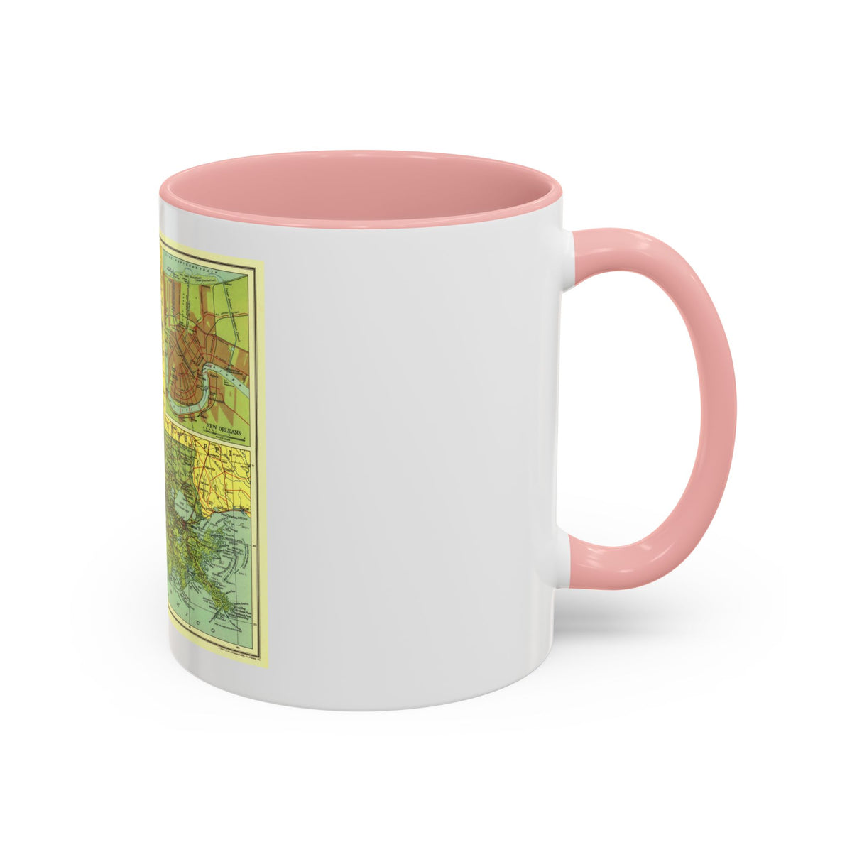 USA - Louisiana (1930) (Map) Accent Coffee Mug