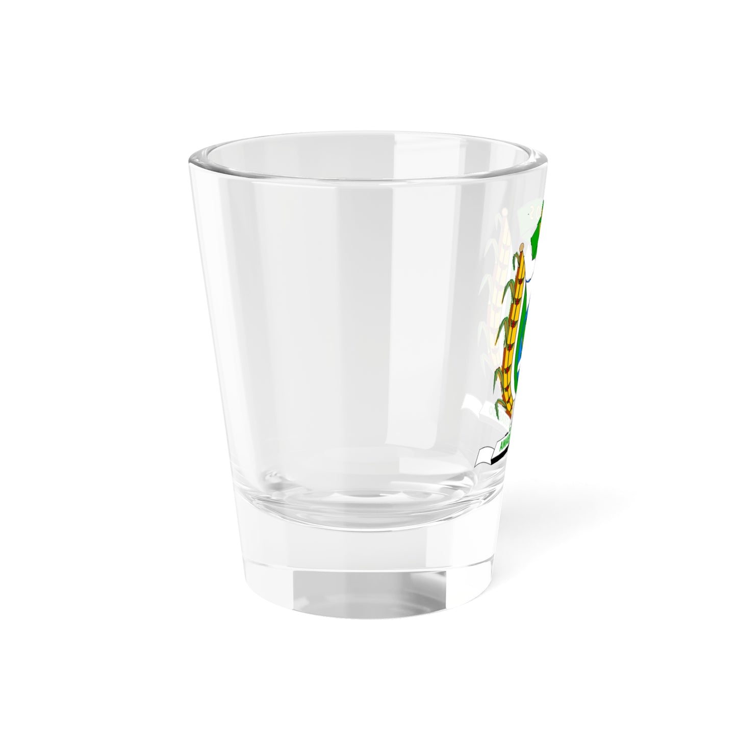 Escudo del municipio de Isnos (Colombia) (Coat of Arms) Shot Glass 1.5oz