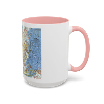 Asia and Adjacent Areas (1959) (Map) Accent Coffee Mug