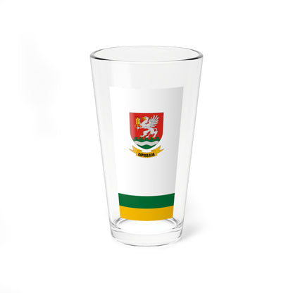 Flag of Kaposujlak vertical (Hungary) Pint Glass 16oz