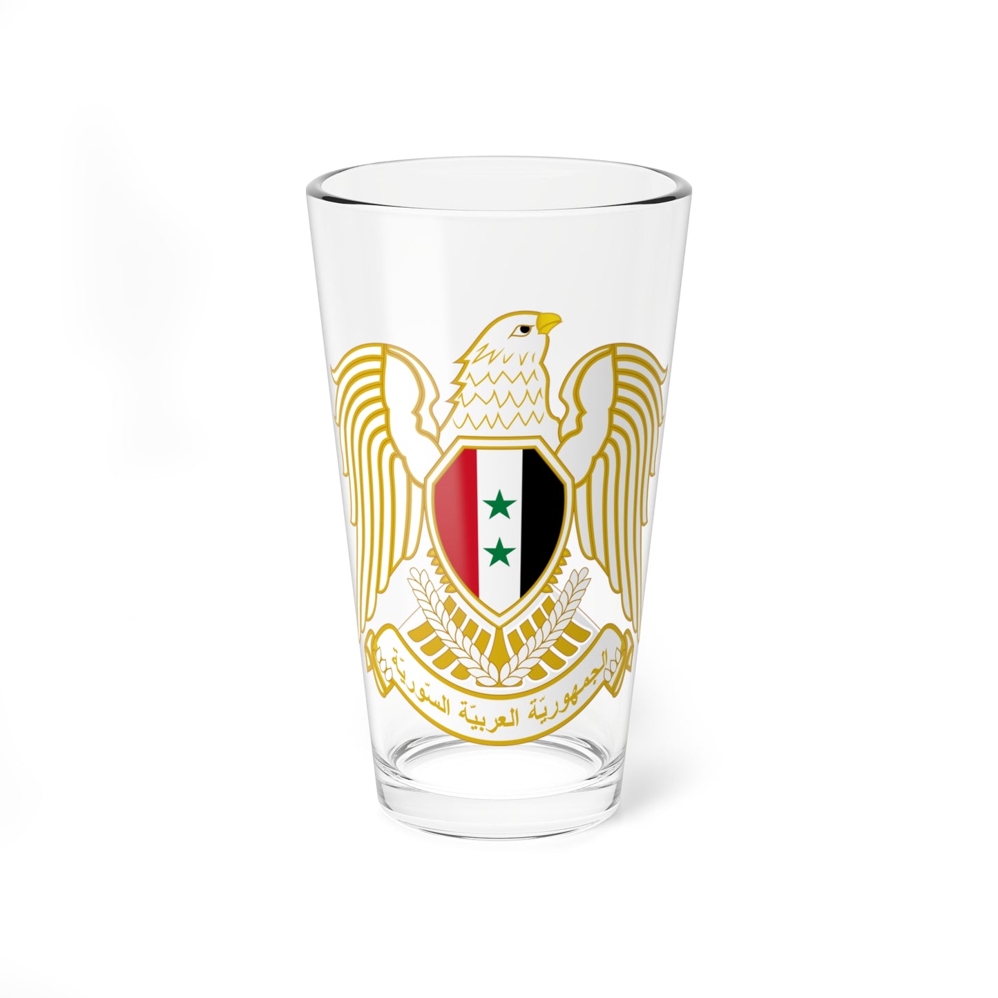 Seal of the Peoples Assembly of Syria 1980-2024 (Syria) (Coat of Arms) Pint Glass 16oz