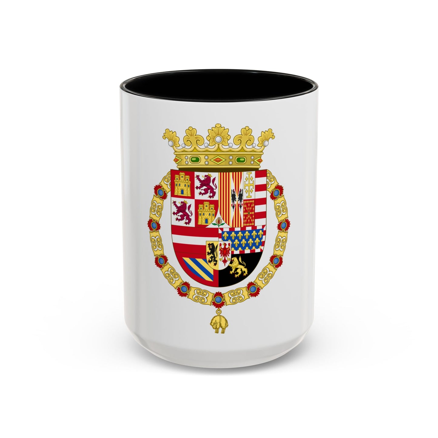 Coat of Arms of Philip II of Spain (1558-1580) - Accent Coffee Mug