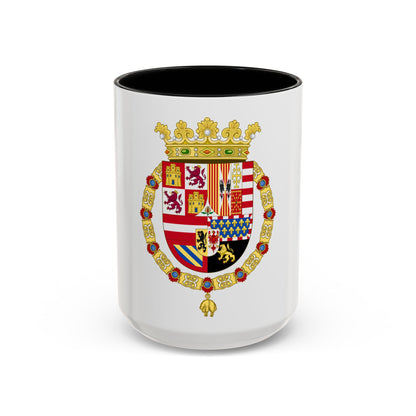 Coat of Arms of Philip II of Spain (1558-1580) - Accent Coffee Mug