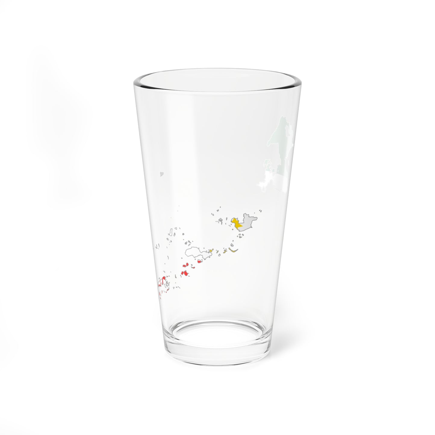 Flag map of Bangsamoro (Philippines) Pint Glass 16oz