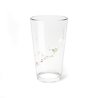 Flag map of Bangsamoro (Philippines) Pint Glass 16oz