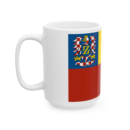 Flag of Znojmo Czech Republic - White Coffee Mug