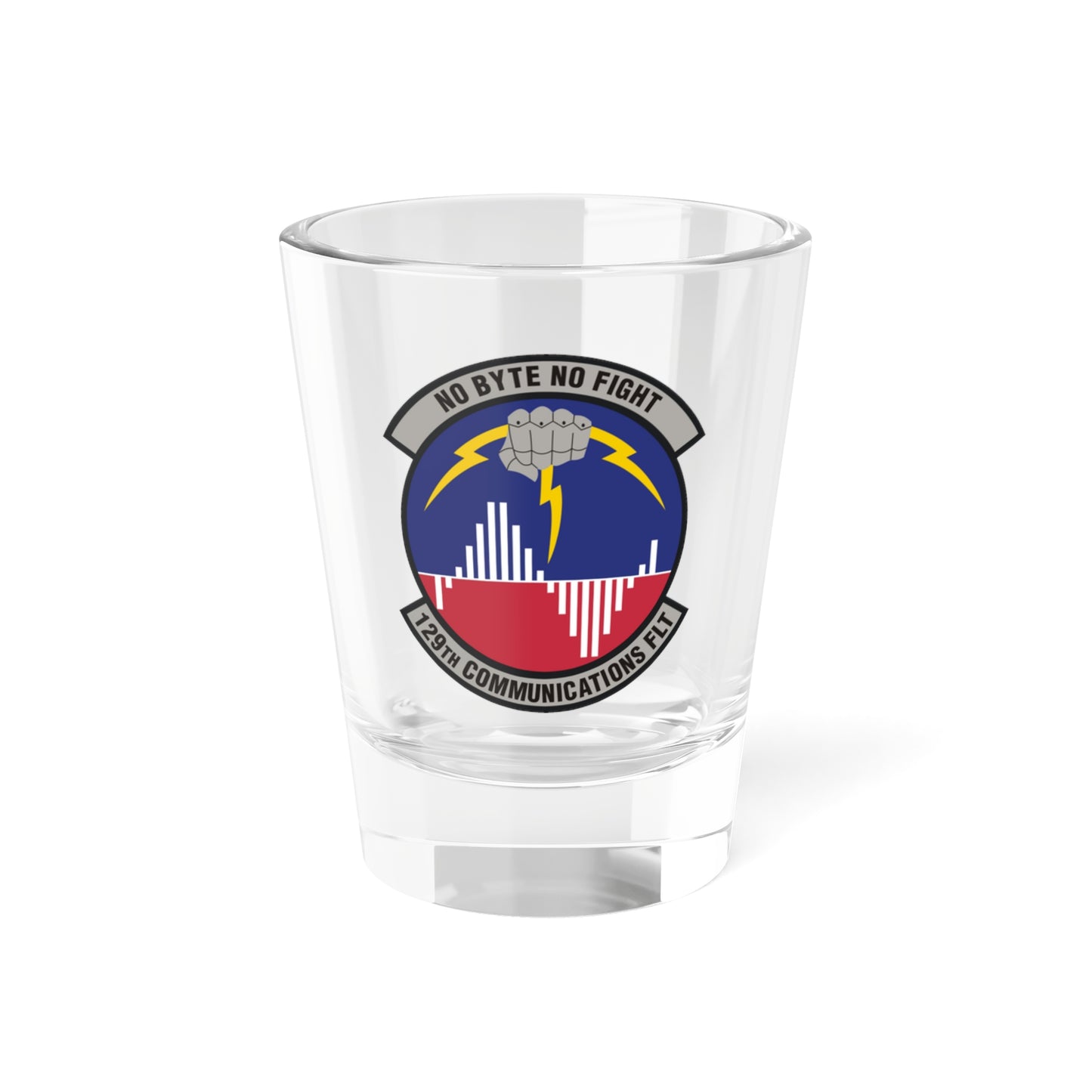 129th Communications Flight (U.S. Air Force) Shot Glass 1.5oz