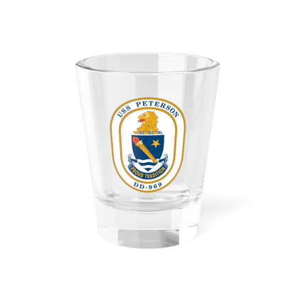 USS Peterson DD 969 (U.S. Navy) Shot Glass 1.5oz