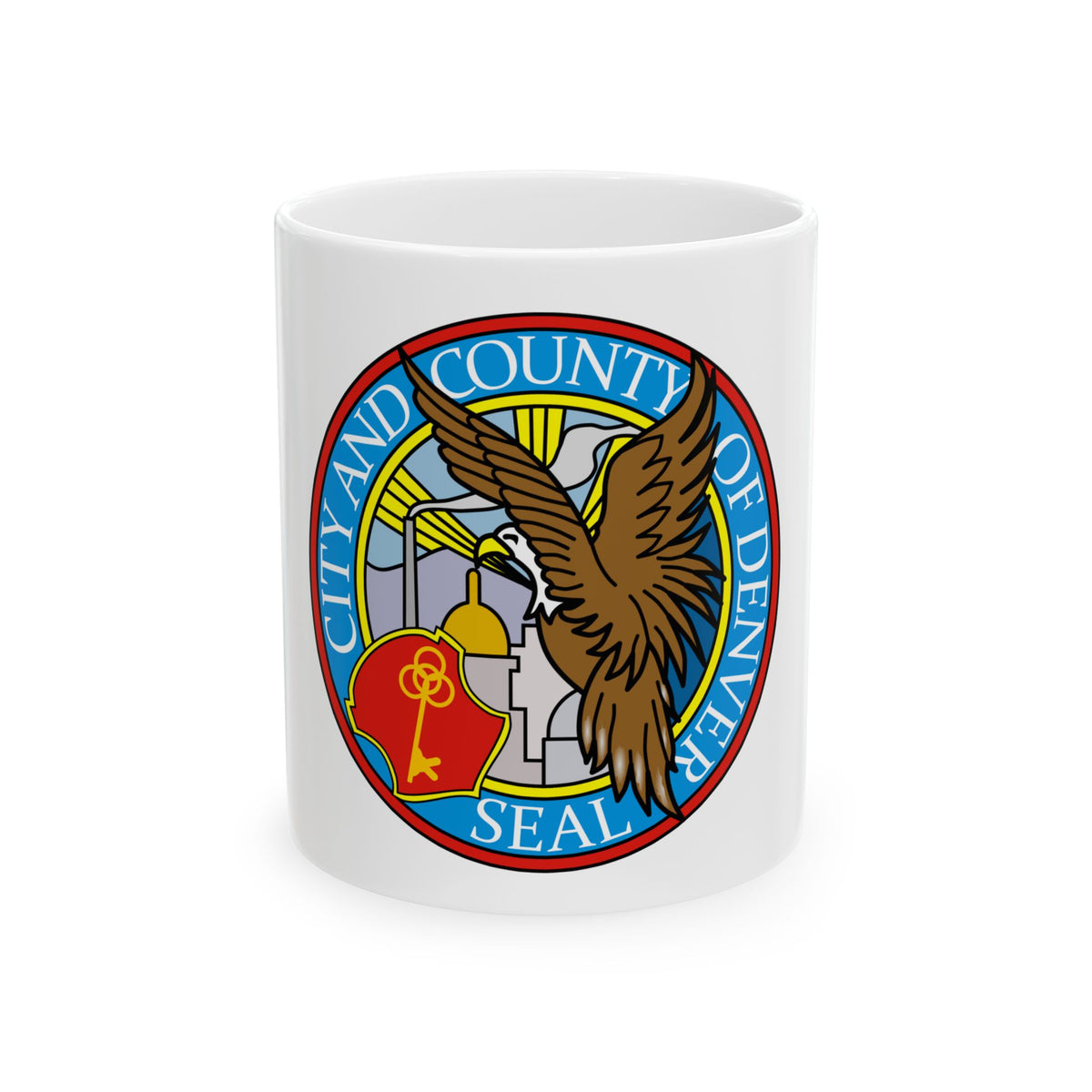 Seal of Denver - White Coffee Mug