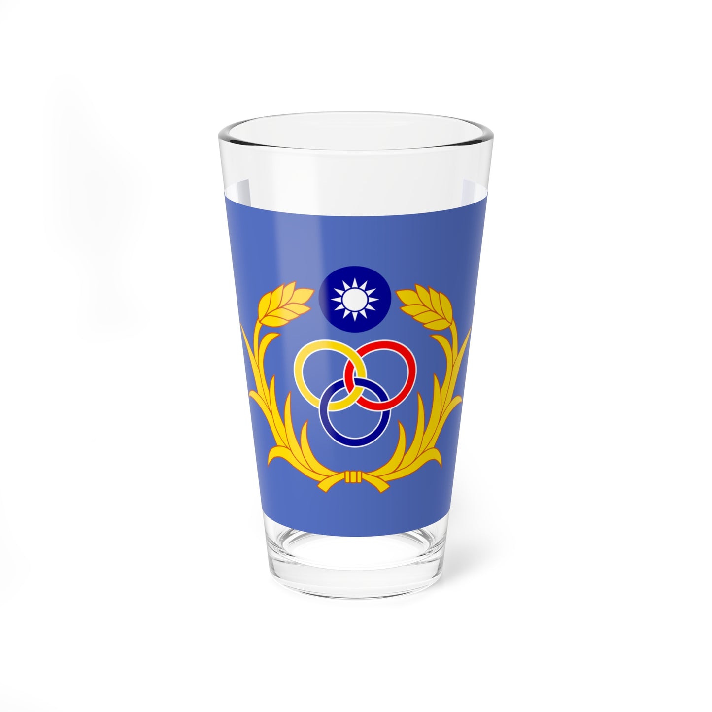 Flag of the Taiwan Garrison Command (China) Pint Glass 16oz