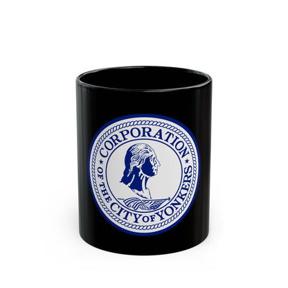 Seal of Yonkers New York - Black Coffee Mug