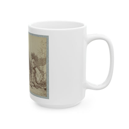 7th New York State Militia, Camp Cameron, D.C., 1861 002(2) (U.S. Civil War) White Coffee Mug