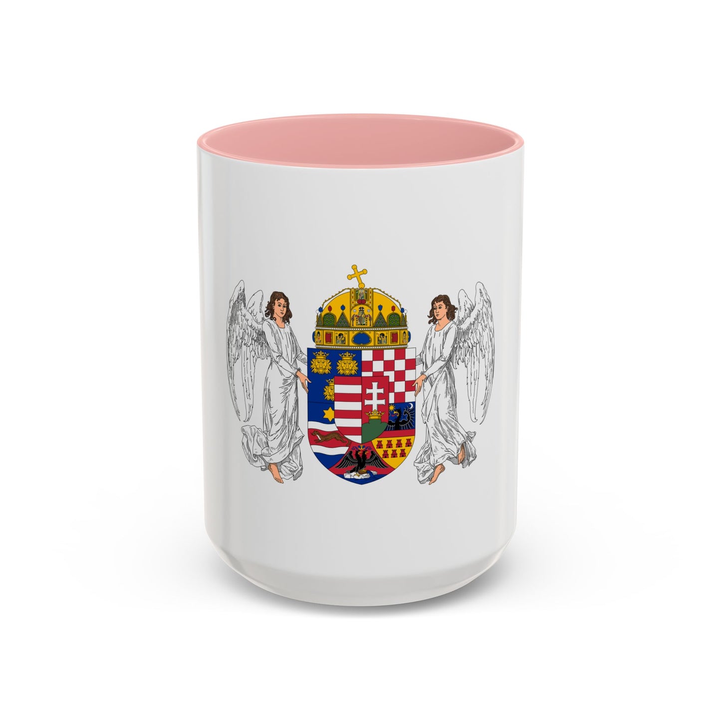 Coat of arms of the Lands of the Holy Hungarian Crown (1896-1915) - Accent Coffee Mug
