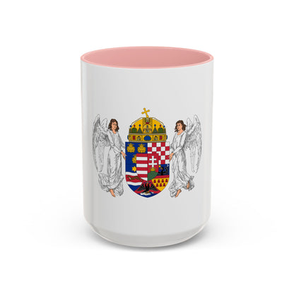Coat of arms of the Lands of the Holy Hungarian Crown (1896-1915) - Accent Coffee Mug