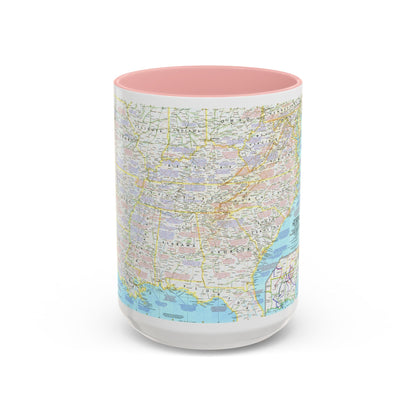 USA - Battlefields of the Civil War 1 (1961) (Map) Accent Coffee Mug