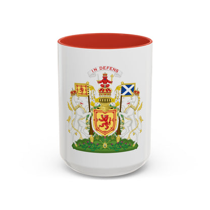 Royal Coat of Arms of the Kingdom of Scotland 2 - Accent Coffee Mug