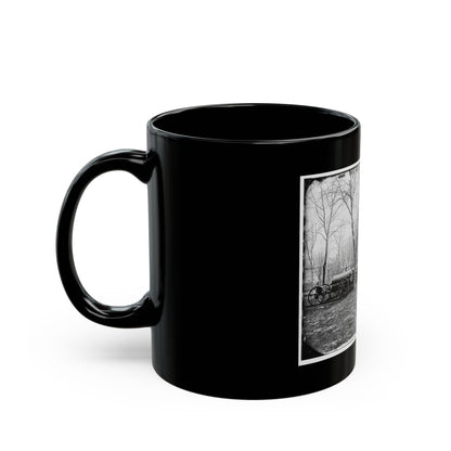 Washington, D.C. Park Of Wiard Guns At The Arsenal; H.L. Stuart, Nathaniel P. Willis, And Gen. Daniel E. Sickles At Right (U.S. Civil War) Black Coffee Mug