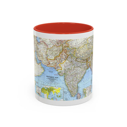 Asia - Southwest (1963) (Map) Accent Coffee Mug