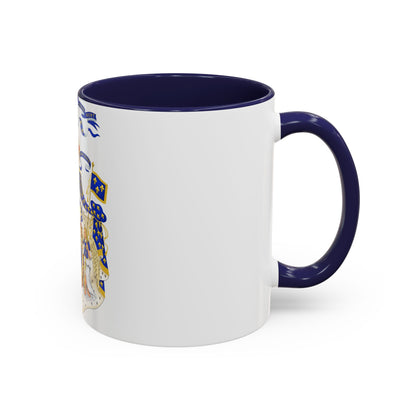 Grand Royal Coat of Arms of France - Accent Coffee Mug