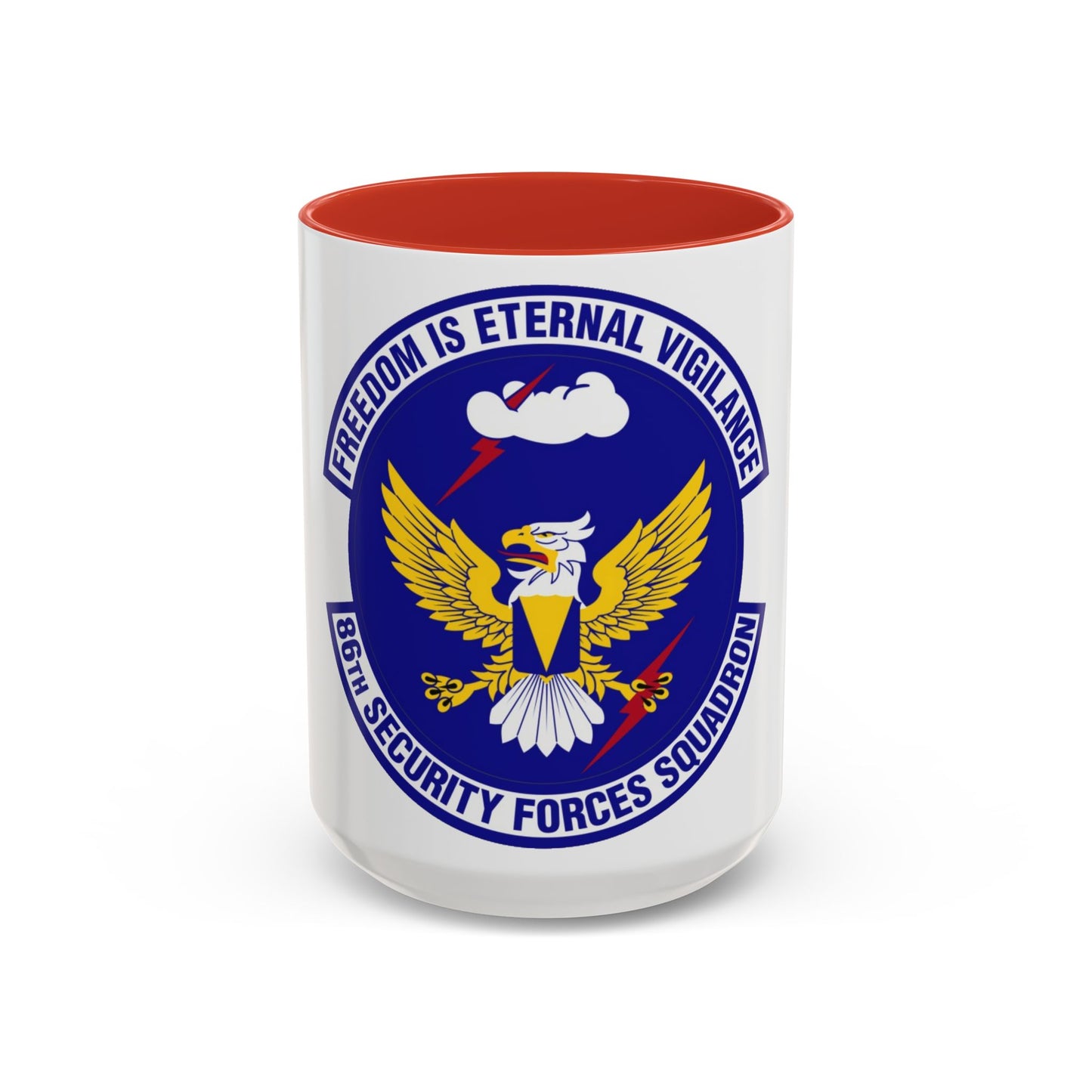 86 Security Forces Squadron USAFE (U.S. Air Force) Accent Coffee Mug