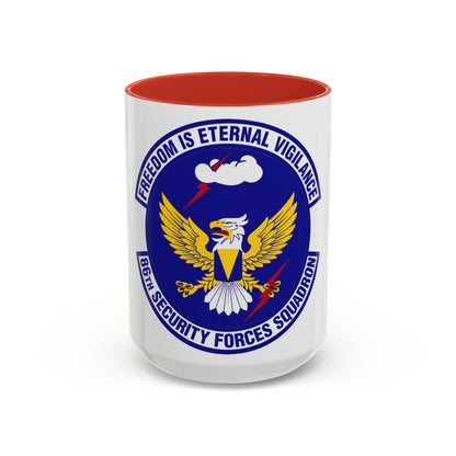 86 Security Forces Squadron USAFE (U.S. Air Force) Accent Coffee Mug