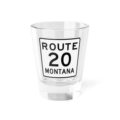 MT-20 1948 (Montana) (Road Sign) Shot Glass 1.5oz