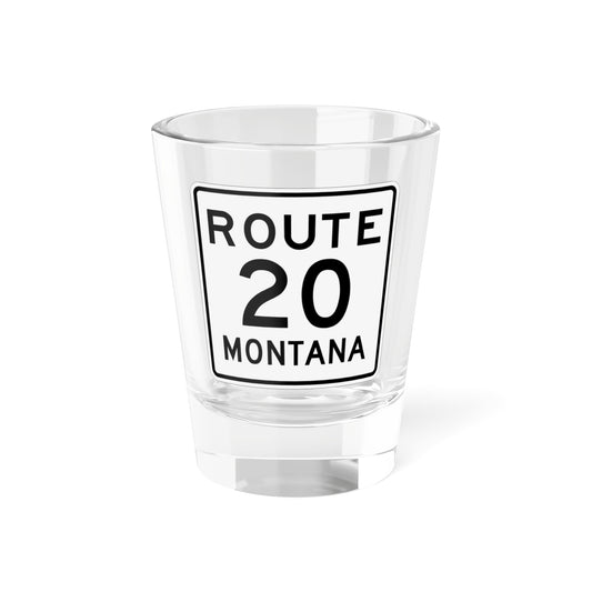 MT-20 1948 (Montana) (Road Sign) Shot Glass 1.5oz