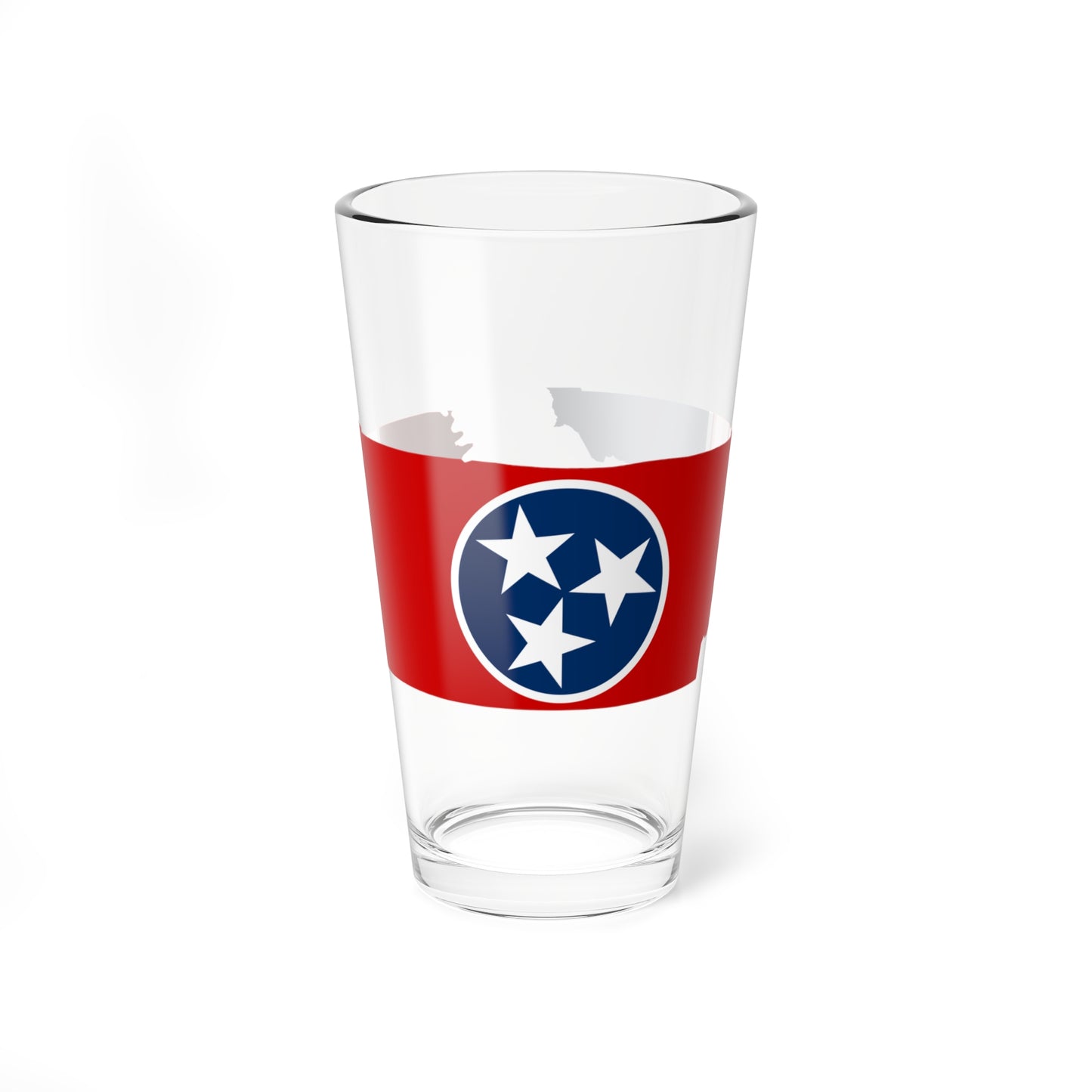 Flag-map of Tennessee (United States) Pint Glass 16oz