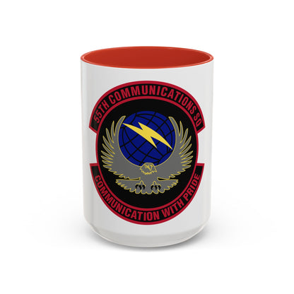 55th Communications Squadron (U.S. Air Force) Accent Coffee Mug