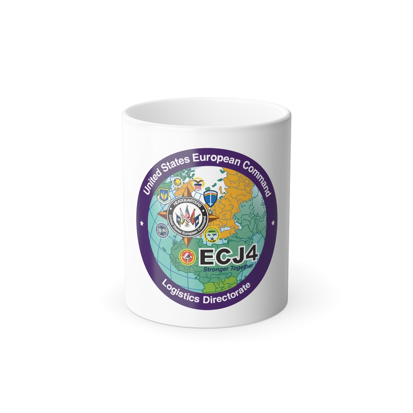 US European Command EC542 (U.S. Navy) Color Changing Mug 11oz