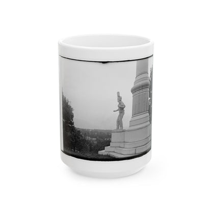 Statue Of Confederate Cannoneer On 3rd Maryland Infantry, U.S.A. & Latrobe's Battery, C.S.A. Monument, Chattanooga, Tennessee (U.S. Civil War) White Coffee Mug