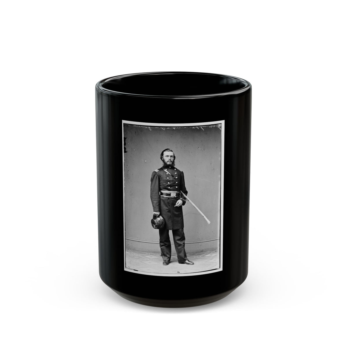 Brig. Gen. John Riggin 001 (U.S. Civil War) Black Coffee Mug